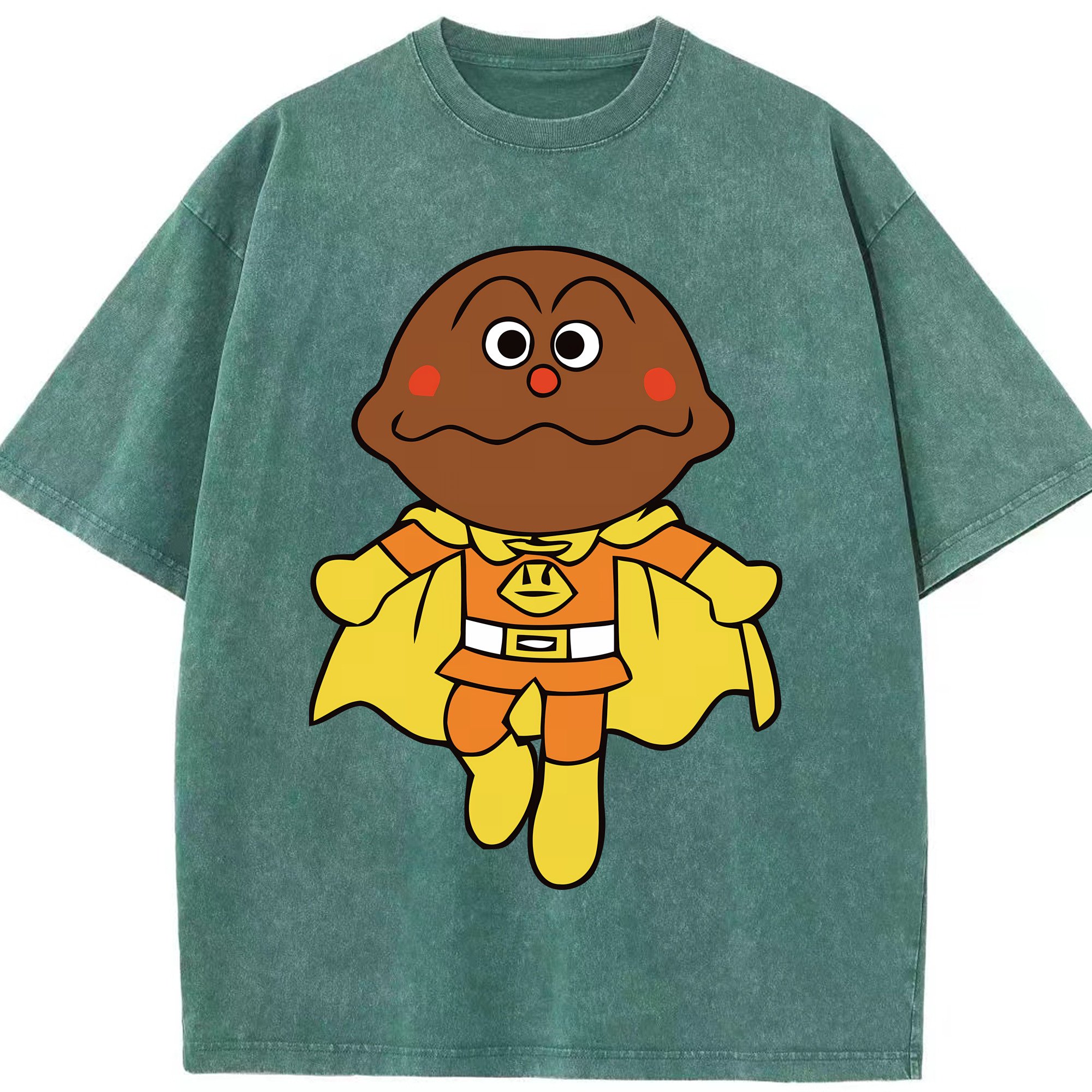 （画像用） アンパンマン Anpanman 綿100% ヴィンテージ風 半袖Tシャツ（フロントプリント）